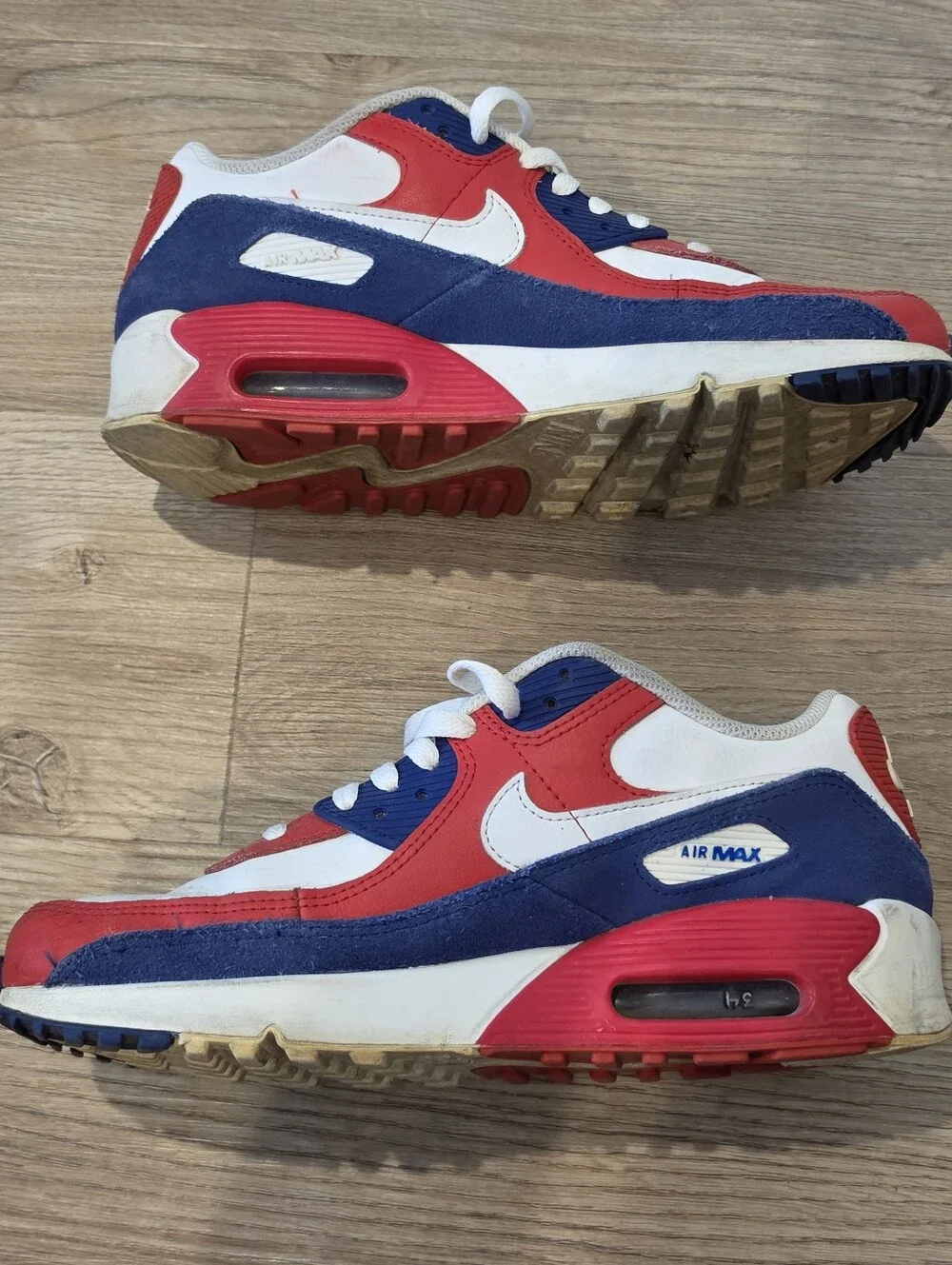Nike Air Max 90s USA Youth 7 Sneakers